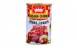 Golden Crown Beans In Tomato Sauce   Tin  450 grams